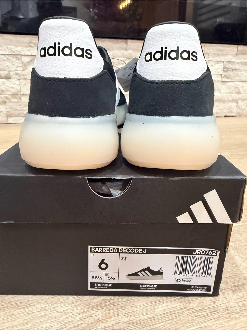 adidas women’s Black & White Low-Profile Casual Sneakers